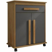 Balcão Armário Multiúso Chile RV Móveis Cinamomo Grafite Balcão Armário Multiúso Chile RV Móveis Cinamomo Grafite