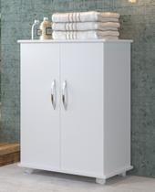 Balcao Armario Para Area De Servico Multiuso C Rodinhas Branco - Estilo e Funcionalidade para Seu Espaço AJLstore