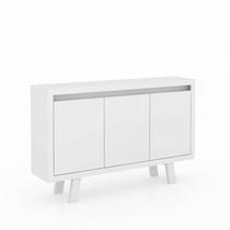 Balcão Armário para Escritório 3 Portas ME4120 Branco - Tecno