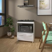 Balcão Armário para Fogão Cooktop 5 Bocas e Forno Elétrico Cozinha Evelyn Mobília Decor Branco Balcão Armário para Fogão Cooktop 5 Bocas e Forno Elétrico Cozinha Evelyn Mobília Decor Branco