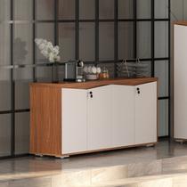 Balcão artany 4 portas ii - y37 - freijó/branco 6292