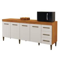 Balcão Atenas 4 Portas e 3 Gavetas Kaiki Móveis