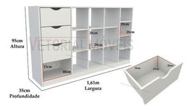 Balcão Atendimento Armário Colmeia Horizontal M6 100% Mdf Balcão Atendimento Armário Colmeia Horizontal M6 100% Mdf