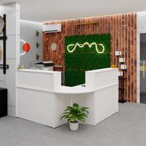 Balcão Atendimento De Canto C/ Gaveteiro Recepção 1200x600 NetMobil