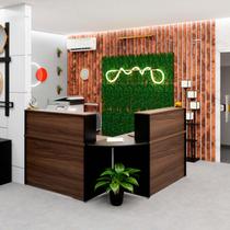 Balcão Atendimento De Canto Em L Recepção Consultório 120x60 NetMobil