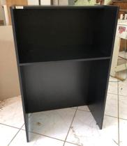 Balcão Atendimento Preto / Recepção / Caixa / Vallet Em Mdf