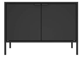 Balcão Baixo Multiúso Itatiaia Smart - 2 Portas - Preto Matte Balcão Baixo Multiúso Itatiaia Smart - 2 Portas - Preto Matte