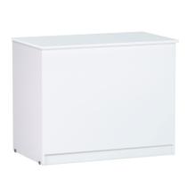 Balcão Baú Organizador Multiuso Amanda Branco - Montanaris Decor Balcão Baú Organizador Multiuso Amanda Branco - Montanaris Decor