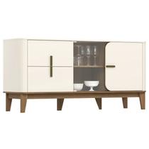 Balcao Buffet 2P 2G 165 cm Rael Off White Nature Henn Balcao Buffet 2P 2G 165 cm Rael Off White Nature Henn