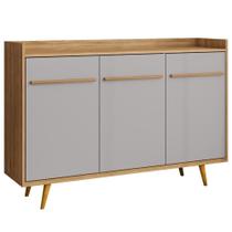 Balcão Buffet 3 Portas Quartzo 135 Cm Bechara Naturalle Off White Balcão Buffet 3 Portas Quartzo 135 Cm Bechara Naturalle Off White