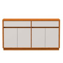 Balcão Buffet 4 Portas e 2 Gavetas de 150cm em MDF Lorient Ype - Off White - ÉdeCasaMóveis