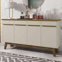Balcão Buffet 4 Portas Opala Cinamomo/Off-White - Bechara Balcão Buffet 4 Portas Opala Cinamomo/Off-White - Bechara