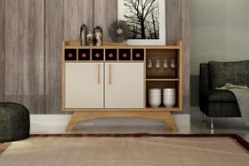Balcão Buffet Aparador Adega Clara Cinamomo Off White