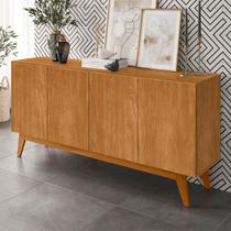 Balcão Buffet Ares Lux 4 Portas 2 Prateleiras Nature - Tebarrot