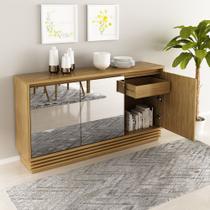 Balcão Buffet c/ espelho 160cm 03 portas BB2609 Tecnomóbili