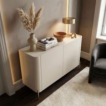 Balcão Buffet com 2 Portas 98,5cm Pés em Metal 100% MDF