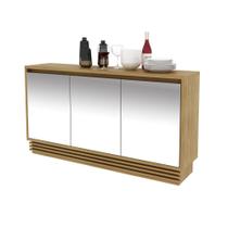 Balcão Buffet com espelho BB2609 Natural - Tecno