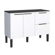 Balcão Buffet Cozinha Sala de Jantar com Tampo 120cm Cisne Cozimax Branco Balcão Buffet Cozinha Sala de Jantar com Tampo 120cm Cisne Cozimax Branco