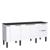 Balcão Buffet Cozinha Sala de Jantar com Tampo 200cm Cisne Cozimax Branco