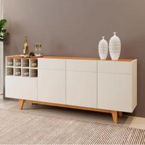 Balcão Buffet Duna com Adega 3 Portas 1 Gaveta Off/Naturalle - Mavaular