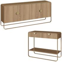 Balcao Buffet E Aparador 180 Cm Organica Artesano Hanover Dourado Balcao Buffet E Aparador 180 Cm Organica Artesano Hanover Dourado
