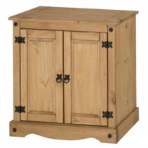 Balcão Buffet em Madeira com 2 Portas e 2 Gavetas Marrom Antique Balcão Buffet em Madeira com 2 Portas e 2 Gavetas Marrom Antique