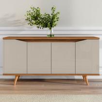 Balcão Buffet Grace 4 Portas Off White/Cedro 050.454 - Casa D Balcão Buffet Grace 4 Portas Off White/Cedro 050.454 - Casa D