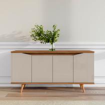 Balcão Buffet Grace Versátile com 4 Portas 1,60 Off-white/cedro Balcão Buffet Grace Versátile com 4 Portas 1,60 Off-white/cedro