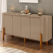 Balcão Buffet Imbassaí 4 Portas 2 Prateleiras Fendi - Móveis Bechara