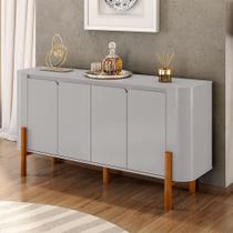 Balcão Buffet Imbassaí 4 Portas 2 Prateleiras Off White