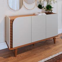 Balcão Buffet Jurerê 3 Portas Off White/Freijó - Colibri