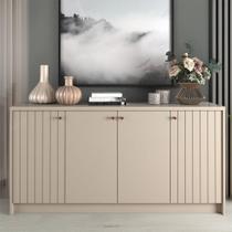 Balcão Buffet Lia 4 Portas 3 Prateleiras Off White - Cimol Balcão Buffet Lia 4 Portas 3 Prateleiras Off White - Cimol