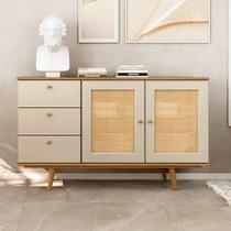 Balcão Buffet p/ Sala 135cm c/ 2 Portas e 3 Gavetas 100% MDF