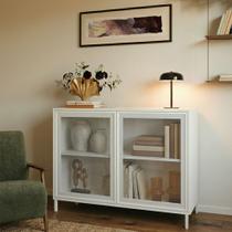 Balcão Buffet Refresh 2 Portas 1 Prateleira com Vidro Branco - Brv