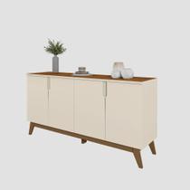 Balcão Buffet Sala Jantar Recife Off White/Canela