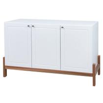 Balcão Buffet Venus 3 portas em madeira maciça e MDF