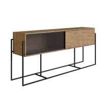 Balcão Buffet York 188cm Estrutura Preto Fosco - Vermont