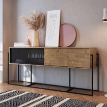 Balcão Buffet York Estilo Industrial 188cm 02 Portas Artesano