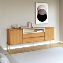 Balcão c/ 2 Portas e Gavetas 184cm MDF Dalla Costa Casa Lar
