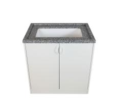 Balcão c/ Pia de Banho Branco Balcão c/ Pia de Banho Branco