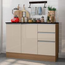 Balcao c/ tampo poliman paris carvalho/off white