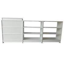 Balcão Caixa + 2 Expositores Lojas E Comércios Branco - Suprema Móveis