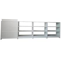 Balcão Caixa + 3 Expositores Lojas E Comércios Branco - Suprema Móveis Balcão Caixa + 3 Expositores Lojas E Comércios Branco - Suprema Móveis