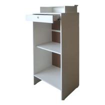 Balcão Caixa Com Gaveta Lojas E Comércios 100% Mdf Branco Desmontado - Suprema Móveis