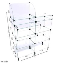 Balcão Caixa Modulado em Vidro - 1,00 x 1,40 x 0,30 - Balcãonet