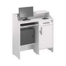 Balcao Caixa Stamp com Gaveta Branco