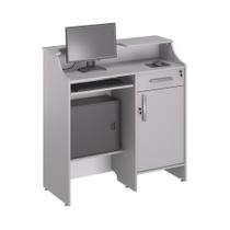 Balcao Caixa Stamp com Gaveta Cinza