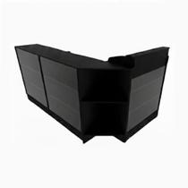 Balcão Caixa Vitrine + 2 Expositores Lojas E Comércios 100% Mdf Preto - Suprema Móveis Balcão Caixa Vitrine + 2 Expositores Lojas E Comércios 100% Mdf Preto - Suprema Móveis