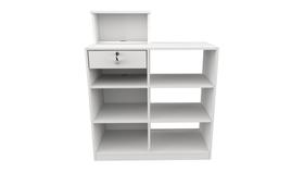 Balcão Caixa Vitrine Esquerdo Mdp Loja Atendimento Recepção - VETORIAL MÓVEIS