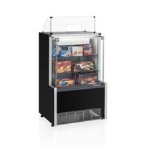 Balcão Caixa Vitrine Neutra Preto 75cm Aurora MPXA-075R PR Gelopar